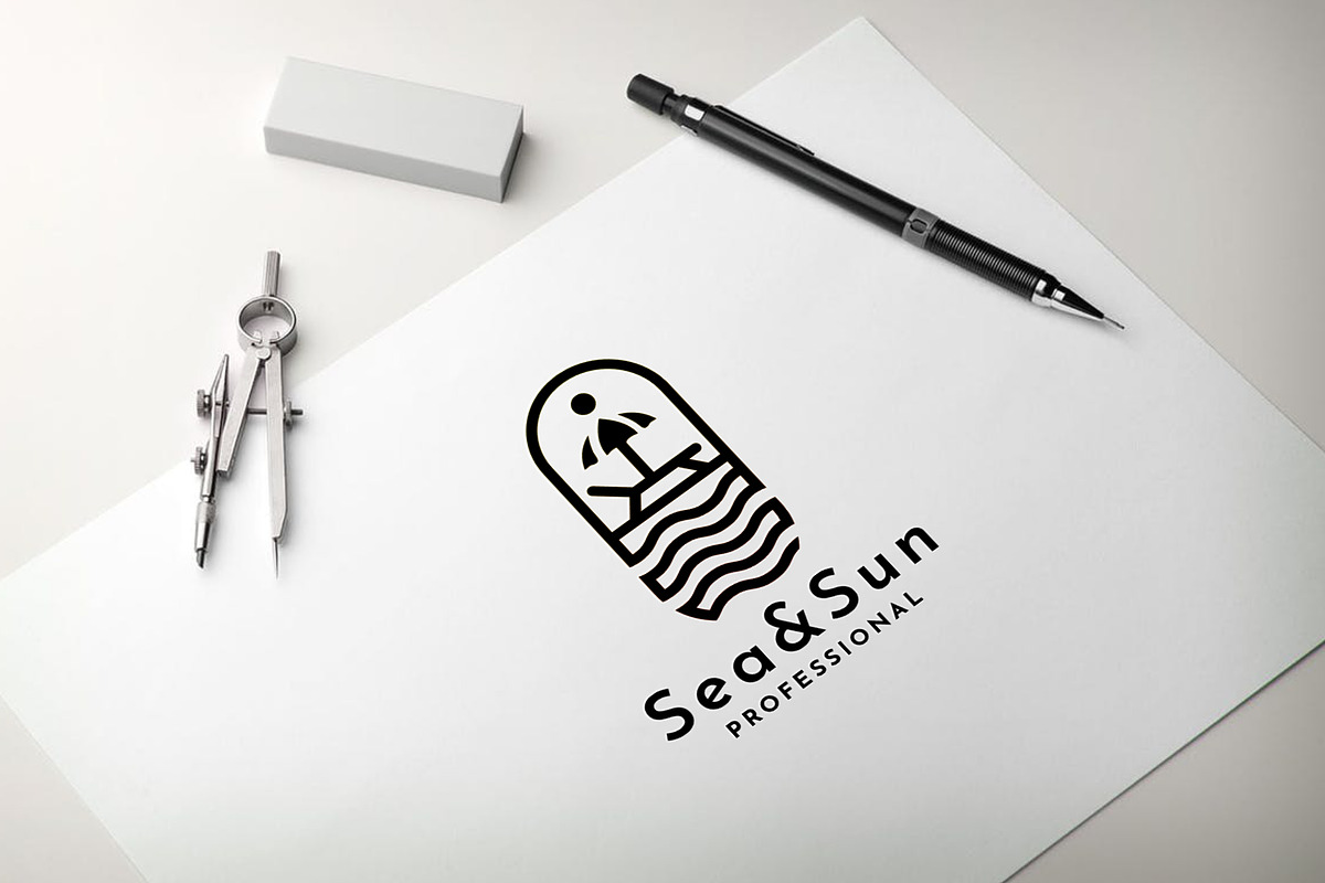 Sea Sun Travel Agent Logo, a Branding & Logo Template by Design_Planet (Photo 2 of 5)