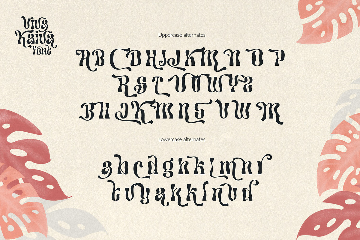 Viva Kaiva - Unique Psychedelic Font, a Sans Serif Font by creativemedialab (Photo 10 of 11)