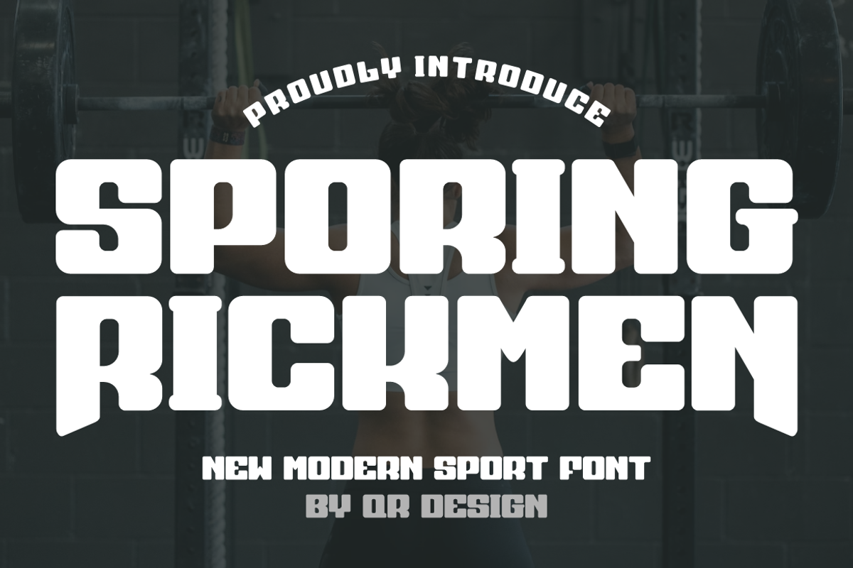 Sporing Rickmen, a Sans Serif Font by QR Design Studio (Photo 1 of 10)