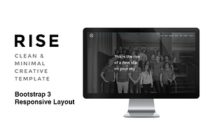 RISE - Clean & Minimal Portfolio, a HTML Template by Designova®