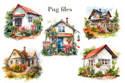 Cottages and gazebos, watercolor, an Object Illustration by AkvarelRiver (Thumbnail 5 of 9)