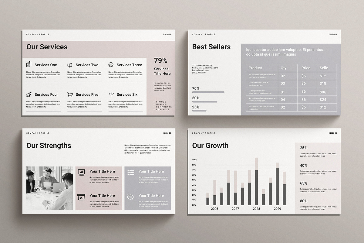 Company Profile Presentation, a Presentation Template by E-Type (Photo 4 of 5)