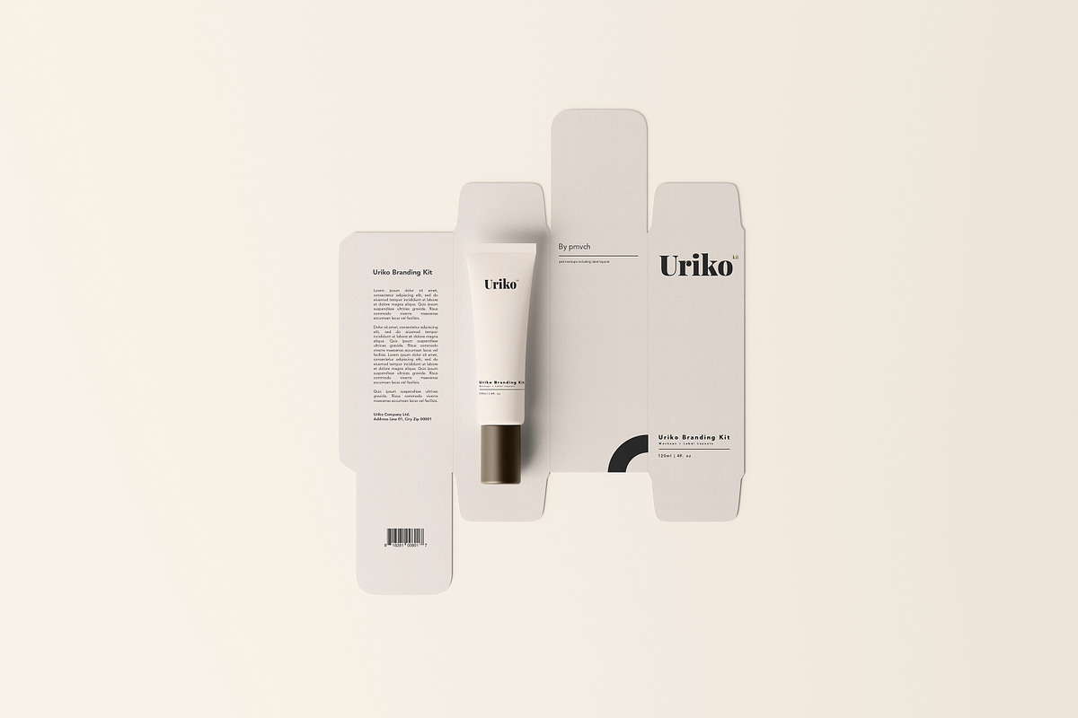 Uriko - Cosmetic Branding Kit, a Packaging Mockup by pmvch (Photo 8 of 26)
