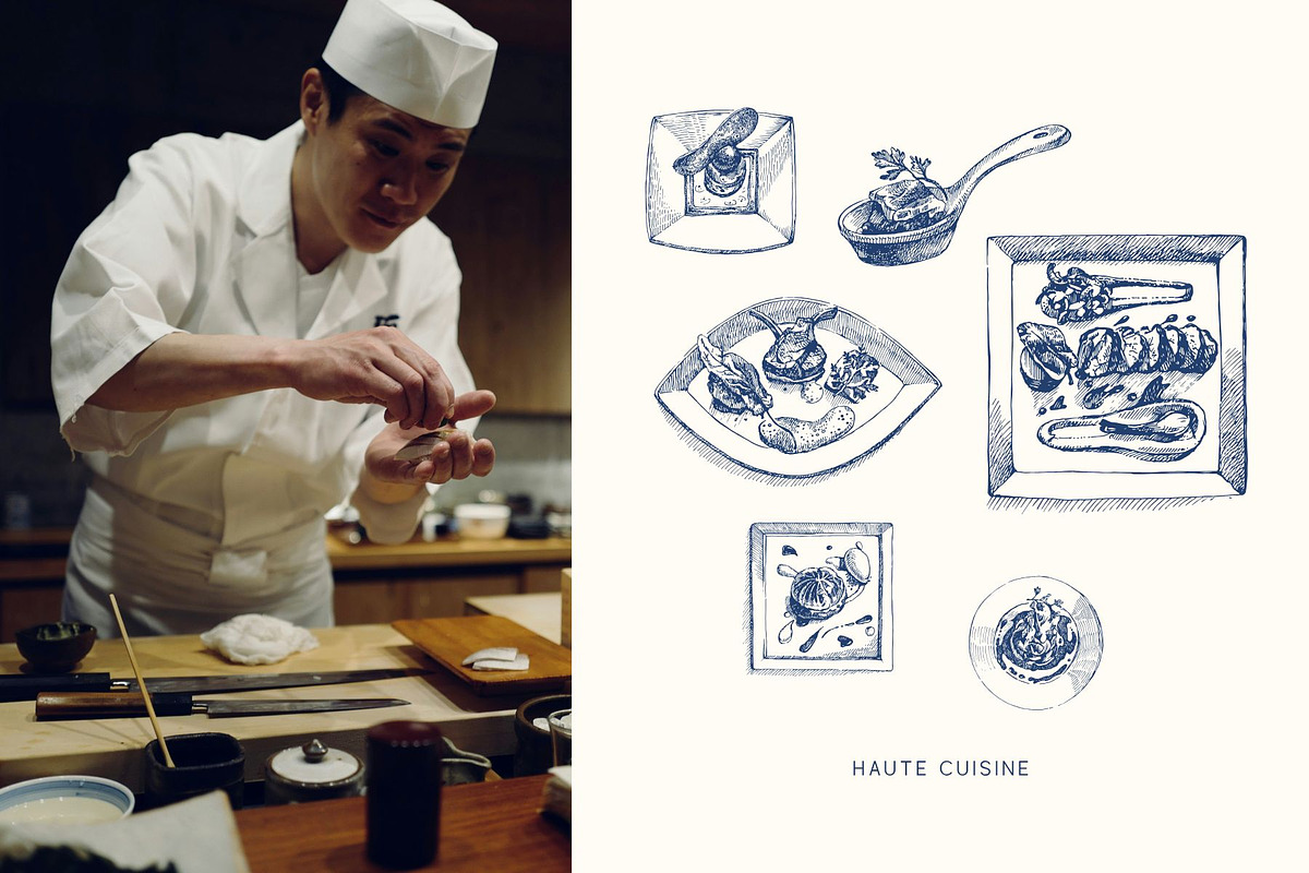 Savory Sketches & Posters, a Food Illustration by Elena Pimonova (Photo 3 of 8)