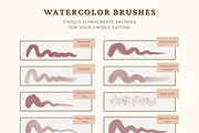 SMOOTH WATERCOLOR PROCREATE BRUSHES, a Brush Add-On by BeeRubby (Thumbnail 4 of 9)