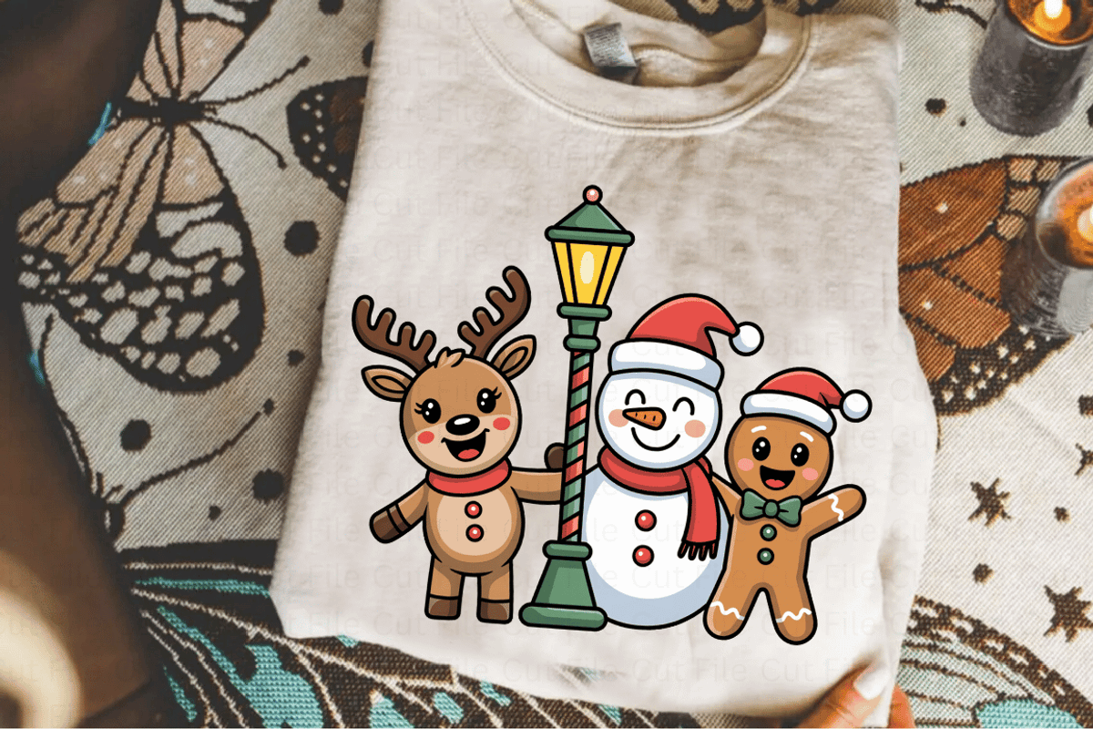 Cute Christmas Friends PNG Bundle, a Graphic by Cut File (Photo 3 of 5)
