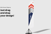 Flag Banner Outdoor Mockup, an Advertising Mockup by graphicsauce (Thumbnail 2 of 4)