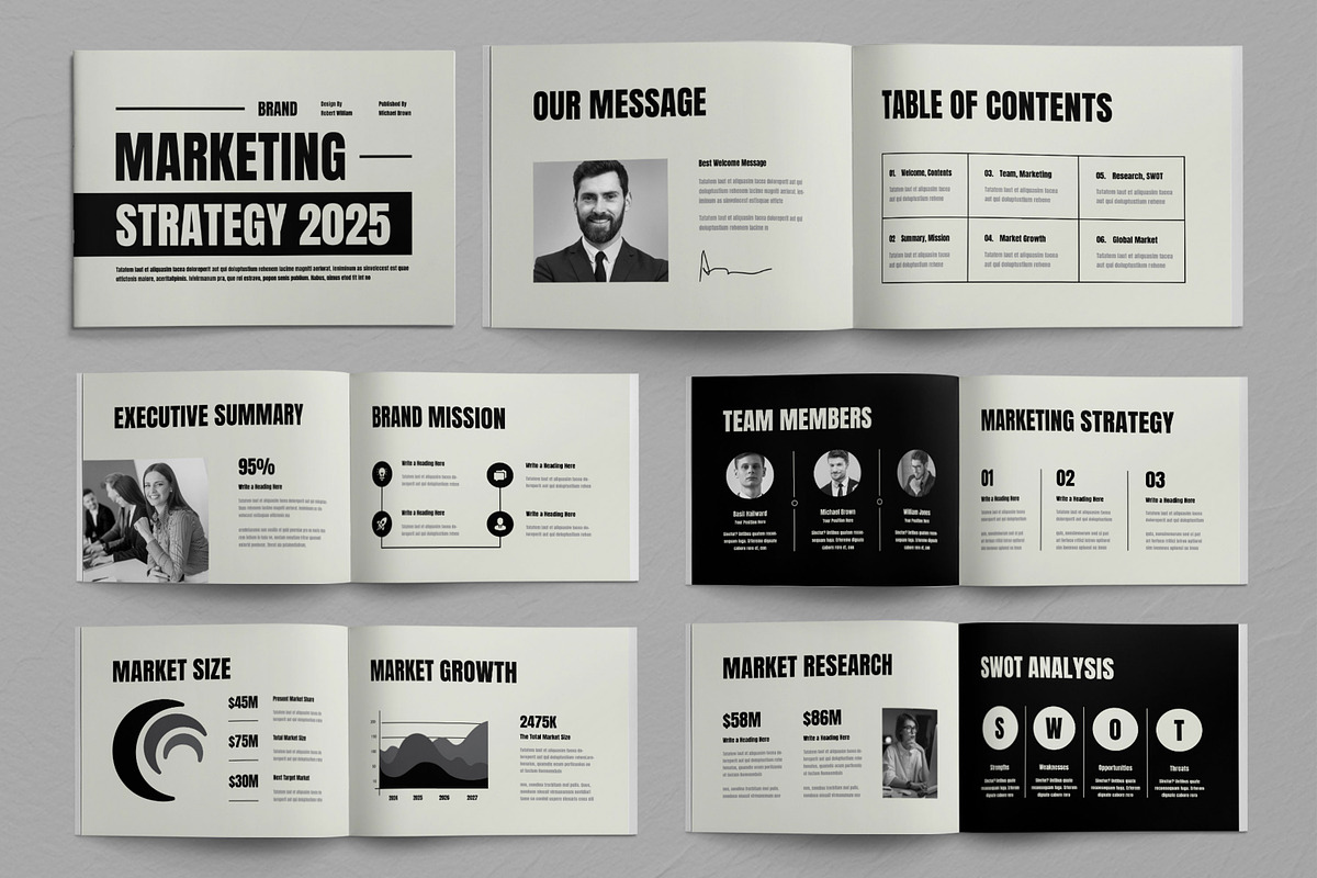 Marketing Strategy Plan Brochure, a Brochure Template by ContestDesign (Photo 1 of 5)