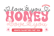 Love You Honey - Valentine Duo Font