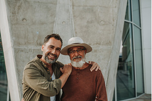 Portrait of handsome mature man and, a Person Photo by HalfPoint