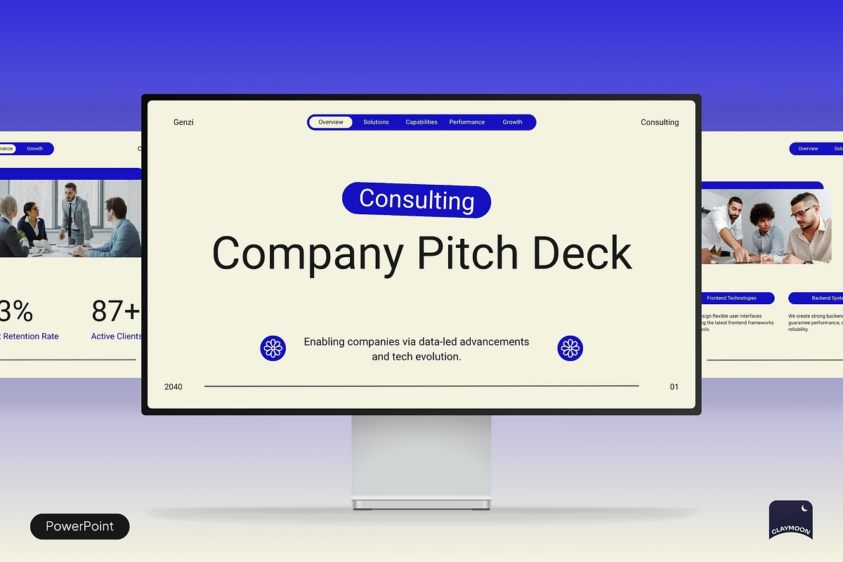 Consulting Business Presentation, a Presentation Template by Claymoon Lab (Photo 1 of 7)
