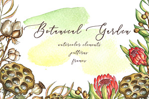Sale BotanIcal Garden watercolor
