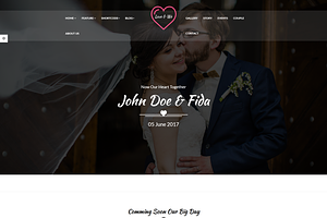 Wedding HTML Template - Love & We