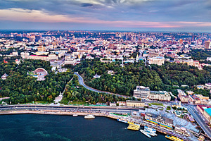 Panorama of the centre of Kiev, the, an Architecture Photo by Leonid Andronov