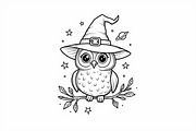 Halloween Coloring Book Set Pack, an Illustration by Creativeshirt (Thumbnail 10 of 19)