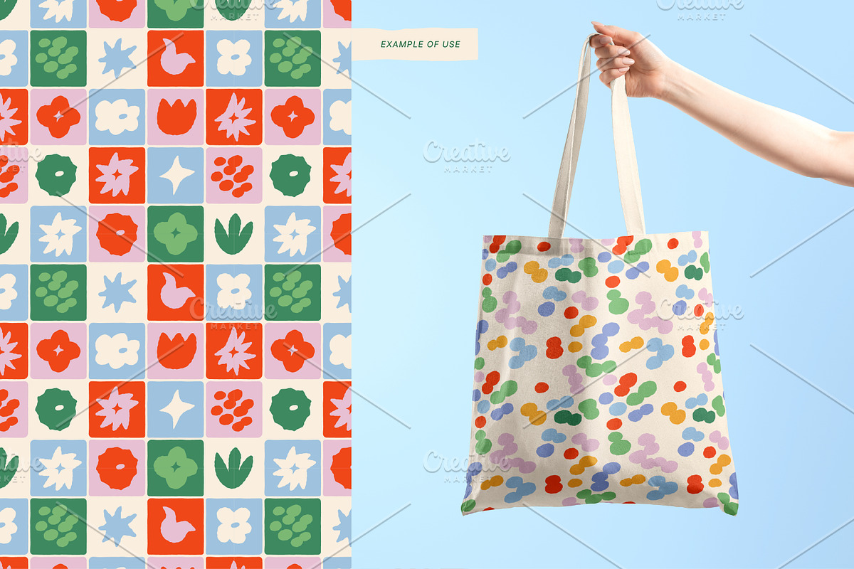 Barefoot Blooms. Seamless Patterns, a Pattern Graphic by oxygen_8 (Photo 3 of 9)