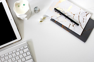 iPad & Marble Notebooks Desktop