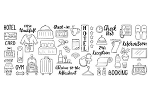 Doodle hotel lettering. Motel, an Illustration by Valerie Bodnar