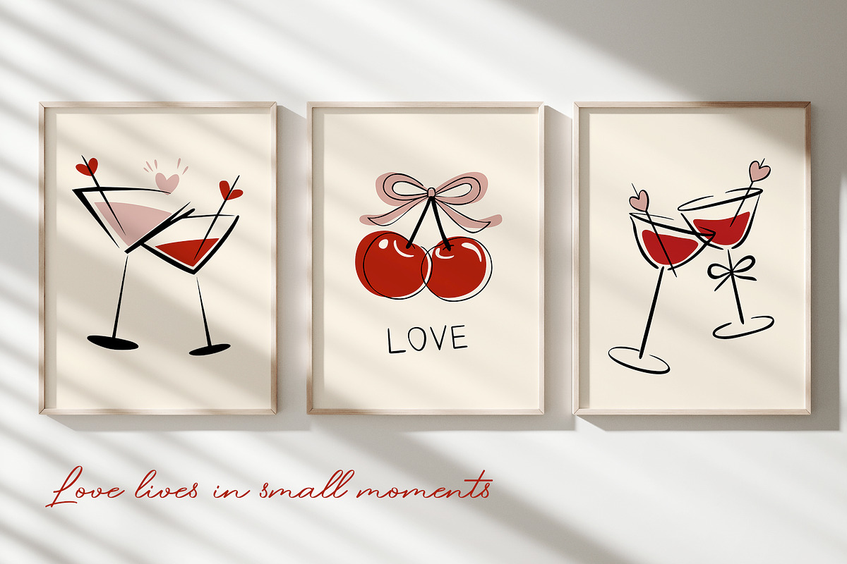 Game of Love romantic posters, a Background Graphic by MixedArt (Photo 4 of 11)
