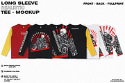 LONG SLEEVE REALISTIC TEE-MOCKUP, a Shirt Mockup by DaldSgh (Thumbnail 1 of 7)