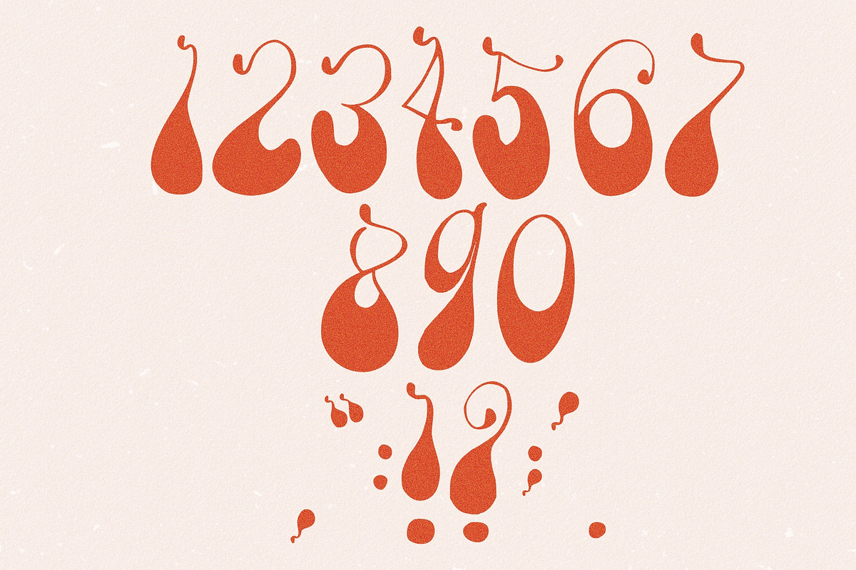 Psychedelic Groove Vintage 70s Font, a Script Font by Dear Darling Design (Photo 9 of 9)