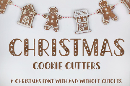 Christmas Cookie Cutters Font