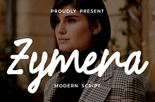 Zymera Modern Script Font