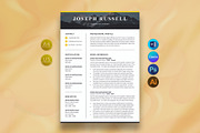 Resume Template, a Resume Template by DesignDevisers (Thumbnail 1 of 10)