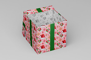 Square Gift Box / Package Mock-Up