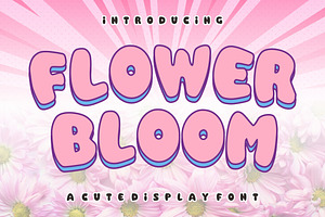 Flower Bloom, a Font by Limited.studio