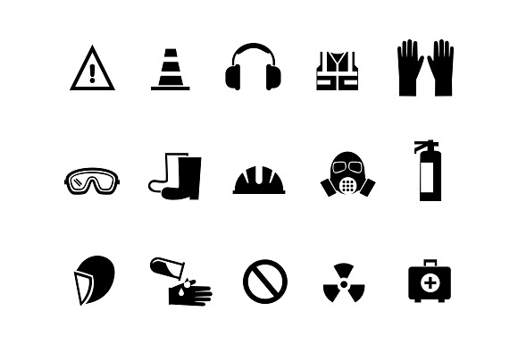 15 Health And Safety Icons