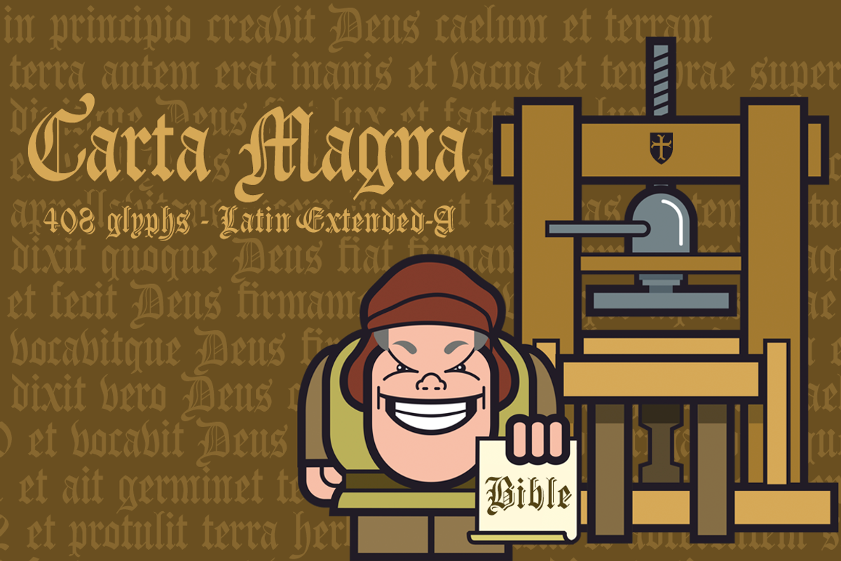 Carta Magna, gothic fonts preview 3