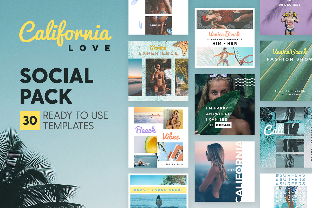 California Love - Social Pack, a Social Media Template by The Wedding Shop (Photo 1 of 7)