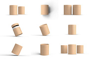 Kraft Cylindrical Tube Package Box, a Packaging Mockup by Ram Studio LLC (Thumbnail 16 of 16)