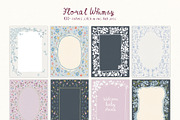 Whimsical Cottagecore Floral Frames, a Background Graphic by whiteheartdesign (Thumbnail 13 of 19)