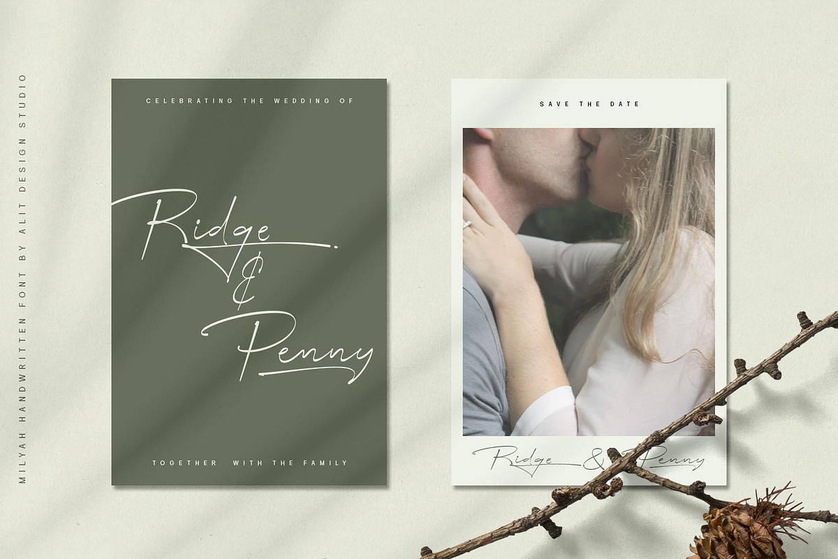 Milyah Signature Script font, a Script Font by alit design (Photo 14 of 15)