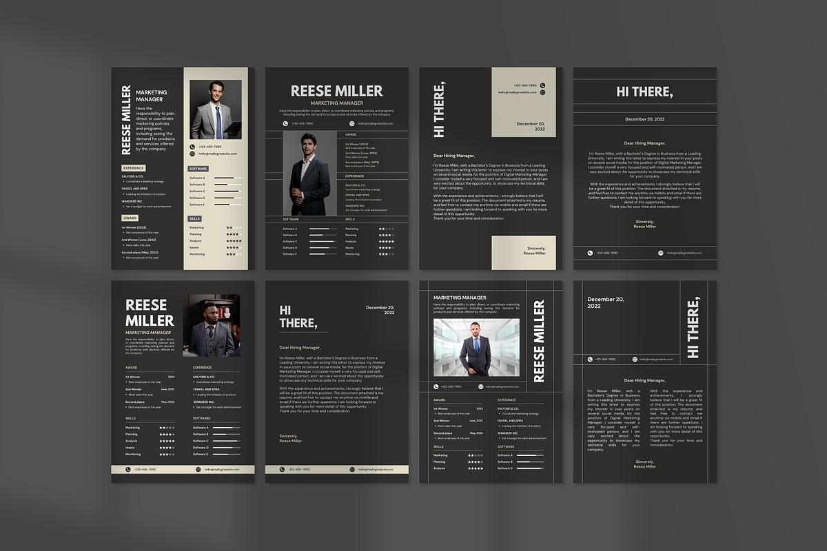 Resume Kit Minimalist Canva Template, a Resume Template by Brandearth RRGraph (Photo 11 of 11)