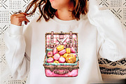 Whimsical pink summer poolside clipa, an Illustration by SVGArt (Thumbnail 9 of 9)