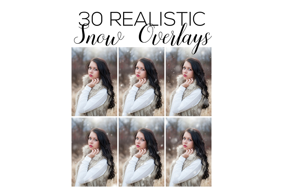 Snow Overlays Photoshop Overlays