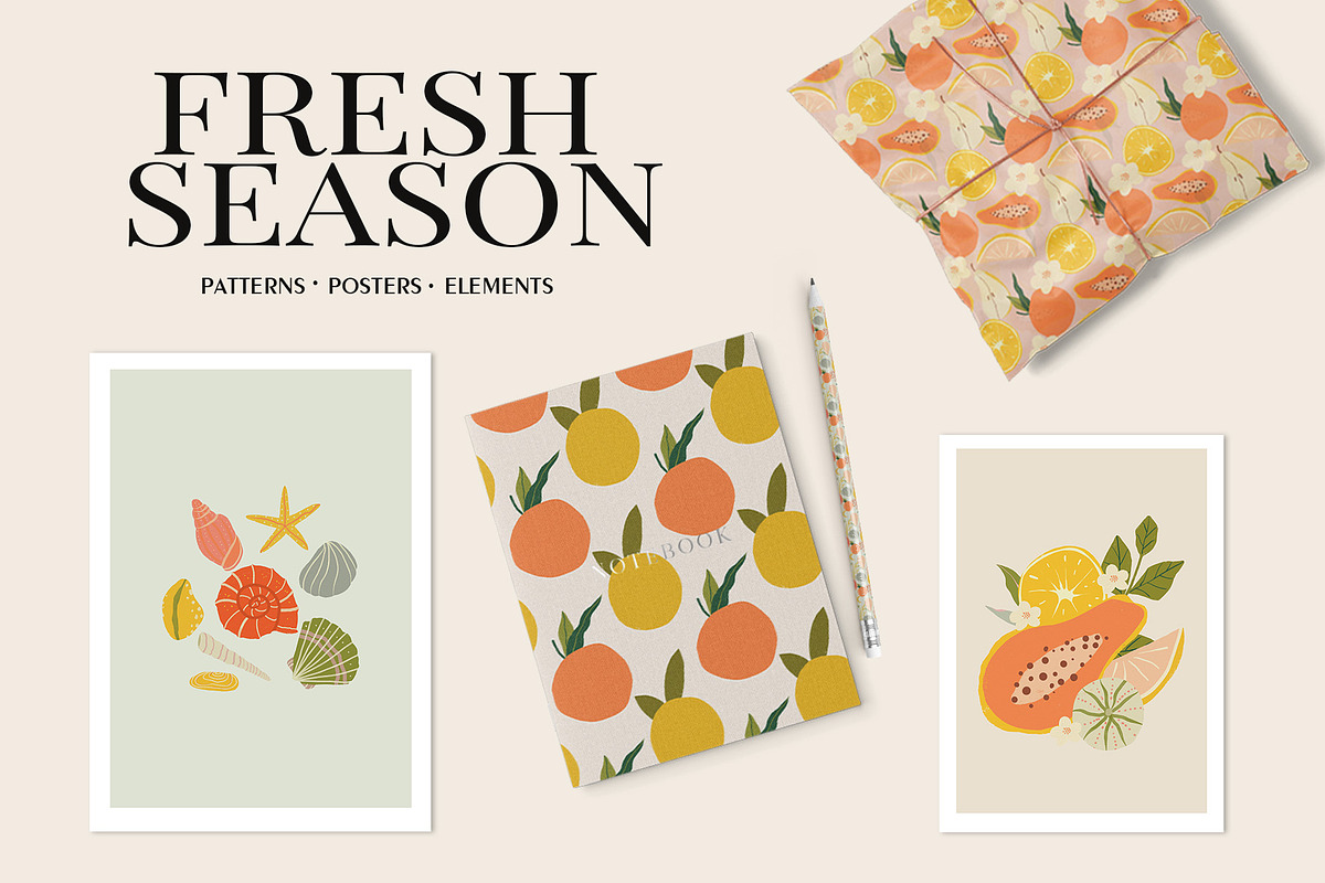 Fresh Season Printable Poster Set, an Object Illustration by anastasiia.art (Photo 8 of 8)
