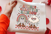 Always Chase The Rainbow Groovy PNG, a Seasonal Illustration by CrexoraLab (Thumbnail 2 of 4)