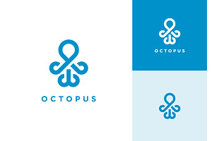 Octopus Simple Logo, a Branding & Logo Template by ika trisiana
