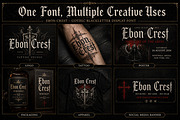 Ebon Crest, a Blackletter Font by Wow Magic (Thumbnail 7 of 7)