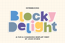 Blocky Delight - A Display Font