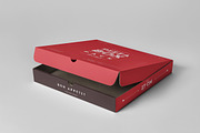 27 Pizza Box Mock-up, a Packaging Mockup by Yogurt86 (Thumbnail 4 of 7)