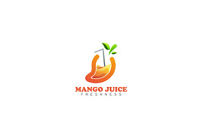 Mango Juice Modern Gradient Colorful