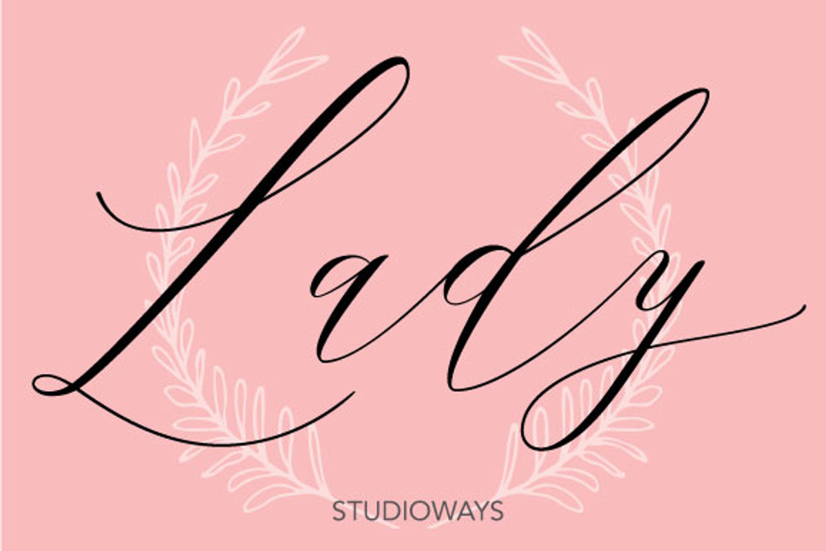 Lady Slippers & Ornaments, a Script Font by STUDIOWAYS (Photo 7 of 8)