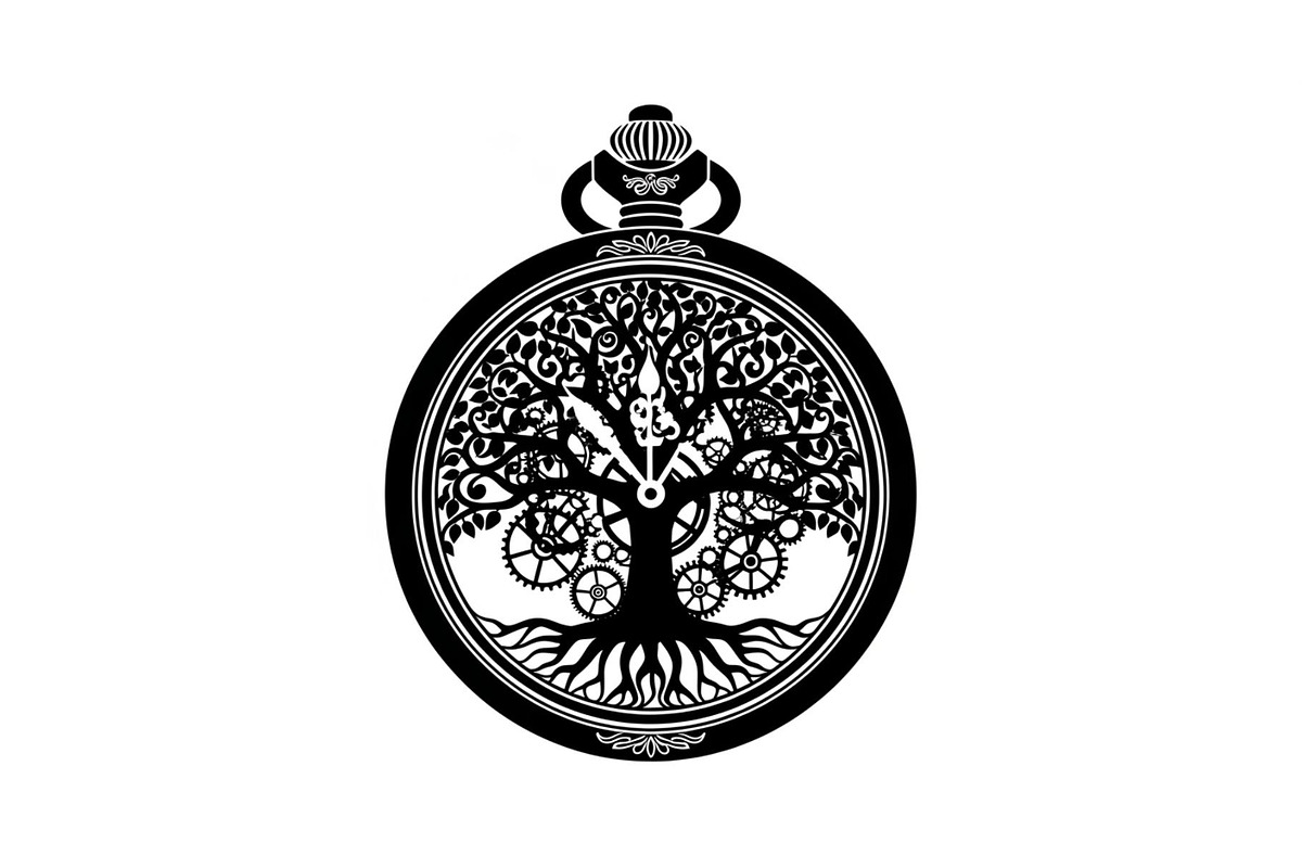 Steampunk Tree of Life Symbol Bundle, an Illustration by yasushie (Photo 4 of 31)