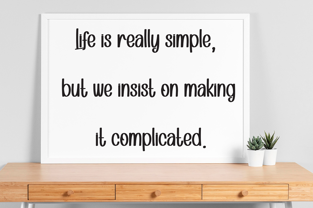 Happy Wednesday | Script Font, a Script Font by Scratchones (Photo 4 of 8)