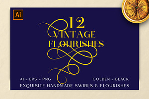 Vintage Exquisite Swashes Pack